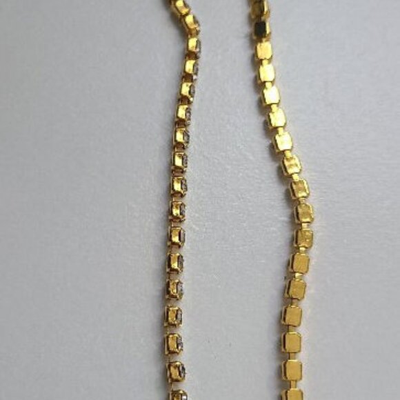 1960's Rhinestone Choker & Clip On Earring Set - Picture 6 of 8